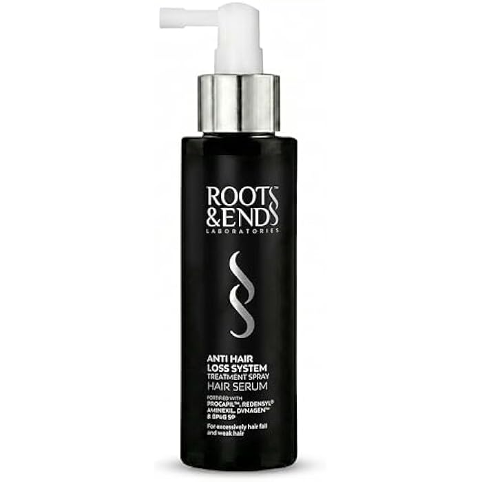 Roots & Ends Anti-Hair Loss Spray - Advanced Hair Spray Growth with Aminexil, Redensyl & Biotin to Improve Hair Density, 120 ML - Image 1